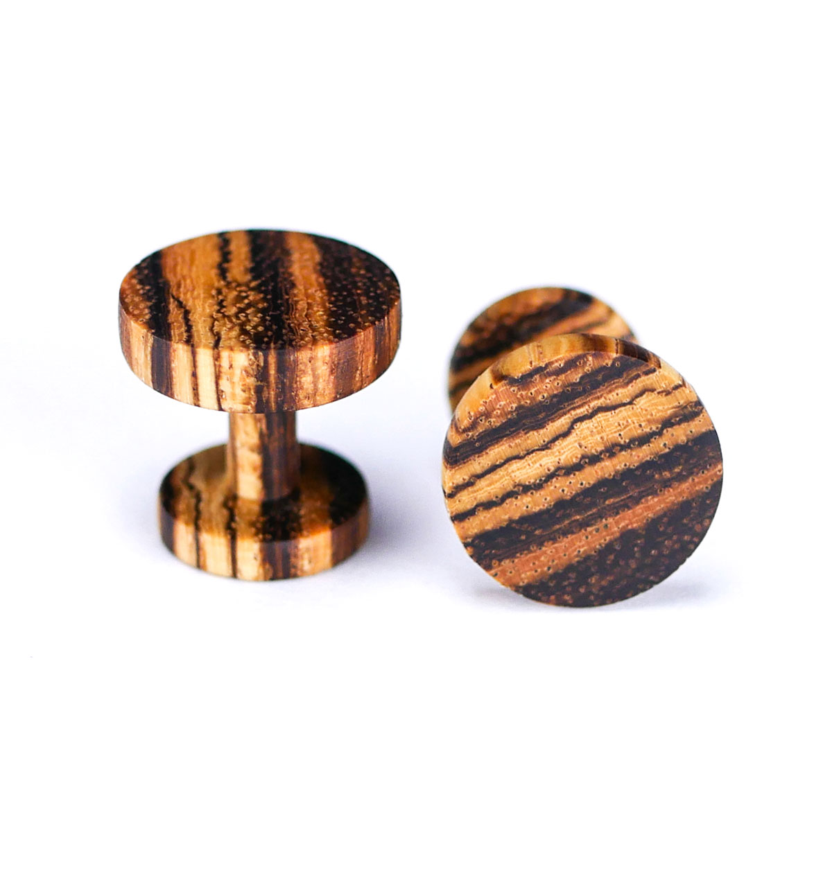 ZEBRAWOOD WOODEN CUFFLINKS